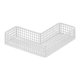 thumbnail image 3 of Cesta de ducha de metal, organizador de baño sin agujeros, resistente al óxido, para especias Blanco 25x10x5cm, 3 of 9
