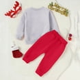 thumbnail image 7 of newwalpole Toddler Baby Girl Boy Christmas Outfits 3 6 9 12 18 24Month 2t 3t 4t 5t Sweatshirt Top+Pant Clothes Set Gray for Size 12-18 Months, 7 of 7