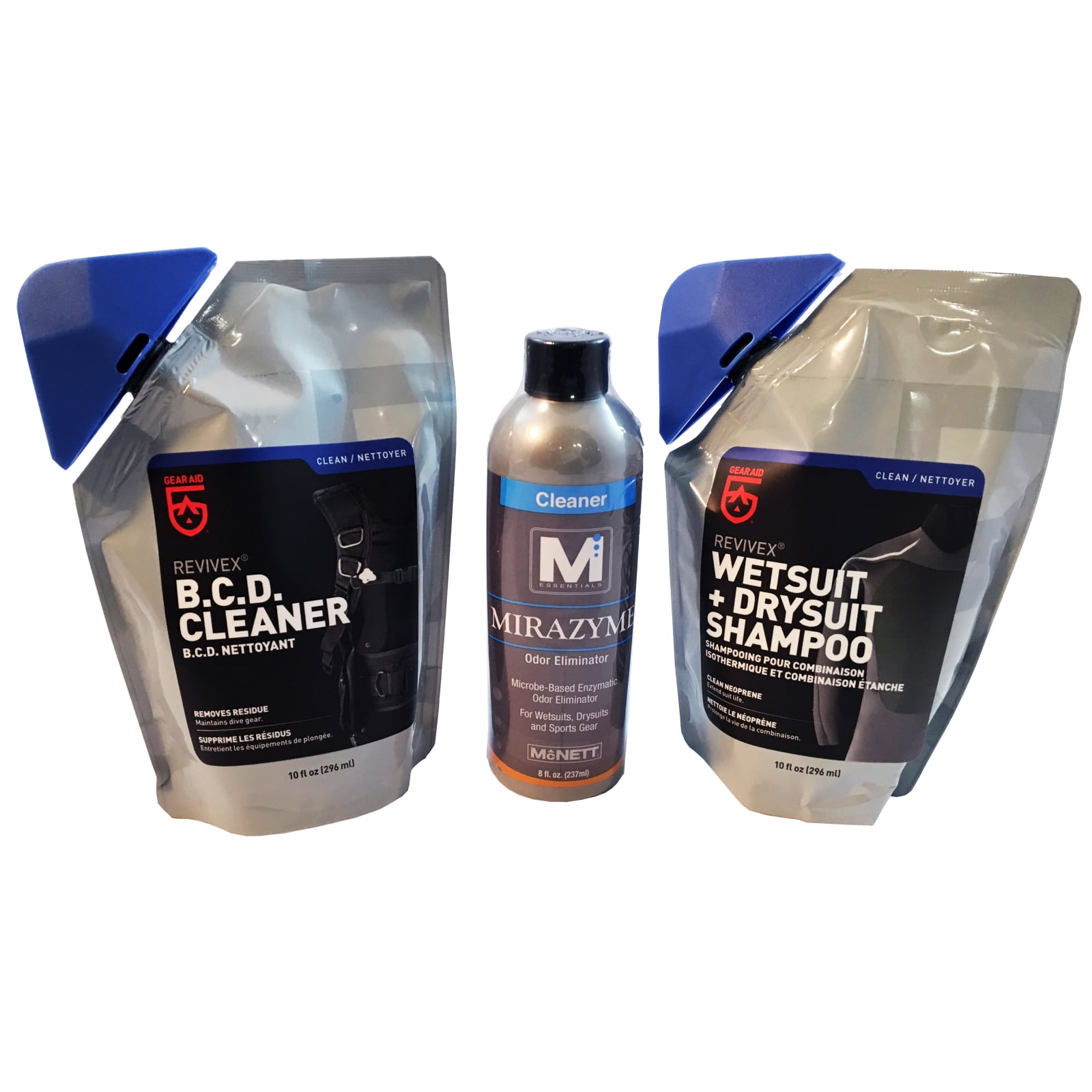 M Essentials Wetsuit Drysuit Shampoo Mirazyme Odor Eliminator with BC