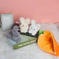 thumbnail image 6 of Bunny Plush Toy Set,3Pcs Fluffy Rabbits in a Plush Carrot Bag, Great Gift for Baby and Toddler Girls or Boys, 6 of 6