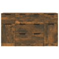 thumbnail image 3 of vidaXL Coffret Buffet 3 Pièces Chêne Fumé Bois d'Ingénierie, 3 of 4