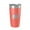 Coral, variant on Pike Lake Map Tumbler Travel Mug Insulated Laser Engraved Coffee Cup Washington County Wisconsin 20 oz Maroon