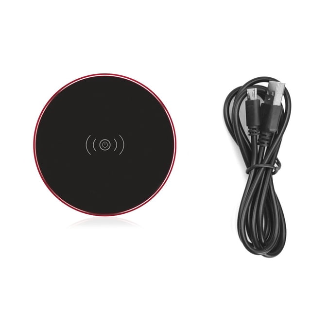 MOXO N8 Round Fast Wireless Charger Smart Wireless Fast Charging Pad with Smart Chip with Anti-Slip Silicone Feet
