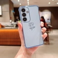 thumbnail image 4 of for Samsung Galaxy S23 FE 5G Case Cute Rose Flower Phone Case for Women Girls Luxury Plating Full Camera Lens Cover Protect Shockproof Galaxy S23 FE Case 6.4" Soft Silicone Bumper (Sierra Blue), 4 of 6