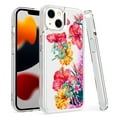 thumbnail image 4 of For Apple iPhone 14 (6.1") Quicksand Glitter Design Colorful Waterfall Liquid Floating Sparkle Bling TPU Rubber Hard Phone Case Cover by Xpression - Avocado, 4 of 8