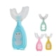 thumbnail image 3 of Cepillo de dientes de silicona de mano en forma de U para bebés Cepillo de dientes de doble cara Accesorios para mordedores para niños con mango Gadgets de limpieza Grande, Rosa Grande, Azul Inevent HA009119-07, 3 of 6