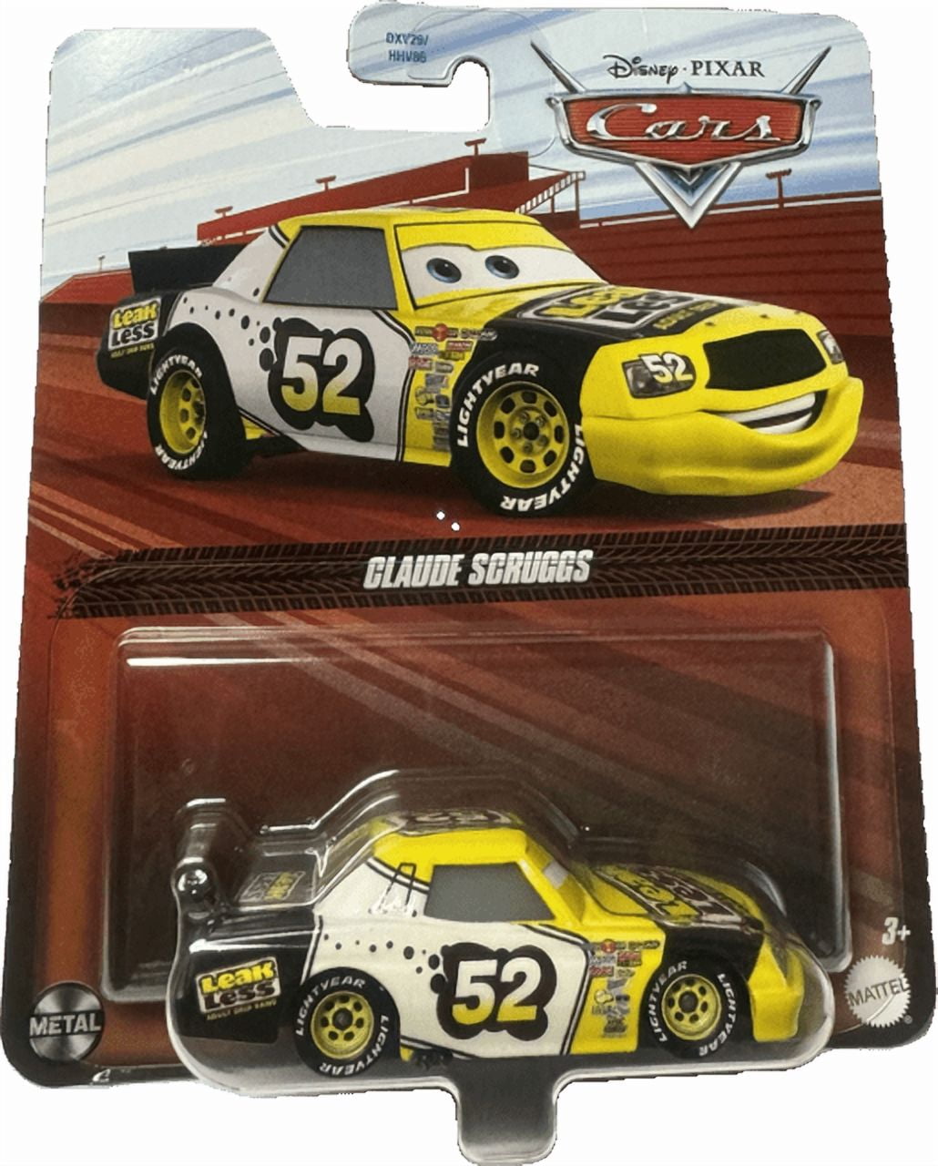 Disney Cars Piston Cup Racer Leak Less 52 Claude Scruggs 1:55