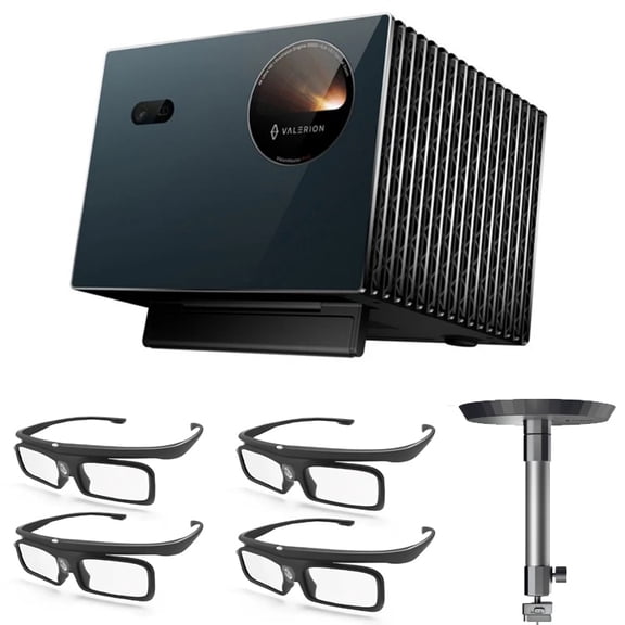 Valerion VisionMaster Pro2 4K Triple Laser Projector ，3000 ISO Lumens, HDR10 , IMAX, Google TV– Nocturne Blue