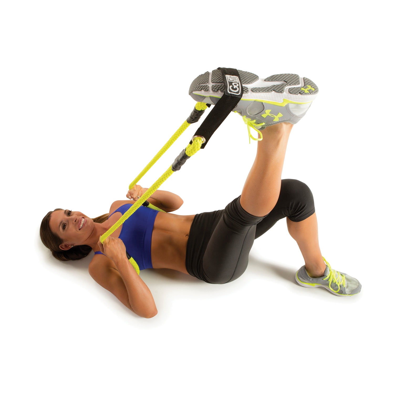 GoFit 7.5-ft. Stretch Rope with Looped Handles, Green, GF-STR