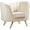 Cream-Gold, variant on Meridian Furniture Margo Navy Velvet Chair