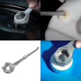 thumbnail image 4 of Llave para tapón de tambor de aluminio para abrir tambores de 10, 15, 20, 30, 50 y 55 galones, adecuada para bidones de 2 y 3/4 de pulgada, color plateado, 4 of 5
