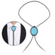 thumbnail image 1 of Collar BLESIY retro cowboy aleación hombres Bolo lazo cuerda de material cuero suéter cadena hombres Accesorios Turquesa, 1 of 7