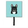 thumbnail image 2 of Carolines Treasures BB1165SH4 Checkerboard Blue French Bulldog Leash & Key Holder, 2 of 2