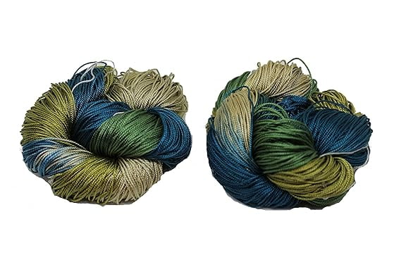 Knitsilk 3 Ply 100% Mulberry Silk Lace Weight Yarn Perfect for Knitting & Crocheting and Weaving Fine Quality Silk Yarn for Luxurious Creating Projects(50 Grams – 260 Yards,Chrysanthemum)(Pack of 2)