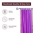 thumbnail image 4 of Lined-Lavender  Tab Top  Sheer Sari Cafe Curtain / Drape - 43W x 36L - Pair, 4 of 4