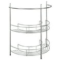 thumbnail image 1 of Lavish Home 83-150 Pedestal Organizer – Compact Under The Sink Rack with 2 Storage Shelves and Towel Holder, Standard, Chrome, 1 of 9