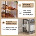 thumbnail image 4 of Bamboo Shelf, 3-Tier Bookcase Storage Shelves, Small Book Rack Shelving Unit, Multipurpose Storage Display Shelf for Bathroom Kitchen Living Room Office (3-Tier Natural - 13.78 in), 4 of 15