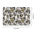 thumbnail image 3 of Daiia Tulips Flowers Front Door Mat, Heavy Duty Durable Welcome Mat for Outdoor Indoor, Dirt Trapper Waterproof Super Absorbent Door Mat, 16" x 24", 3 of 9