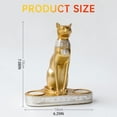 thumbnail image 2 of 1PC Candle Holder Ancient Cat God Cat Double Candlestick Ornament Aromatherapy Candlestick Atmosphere Decoration Ornament Ornament Gold, 2 of 5