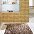 thumbnail image 4 of Injueey Alfombrilla de baño con diseño de guijarros, antideslizante, cuadrada, para baño, ducha, bañera, almohadilla de PVC, Type5 NO5 Injueey HA000443-03B, 4 of 6