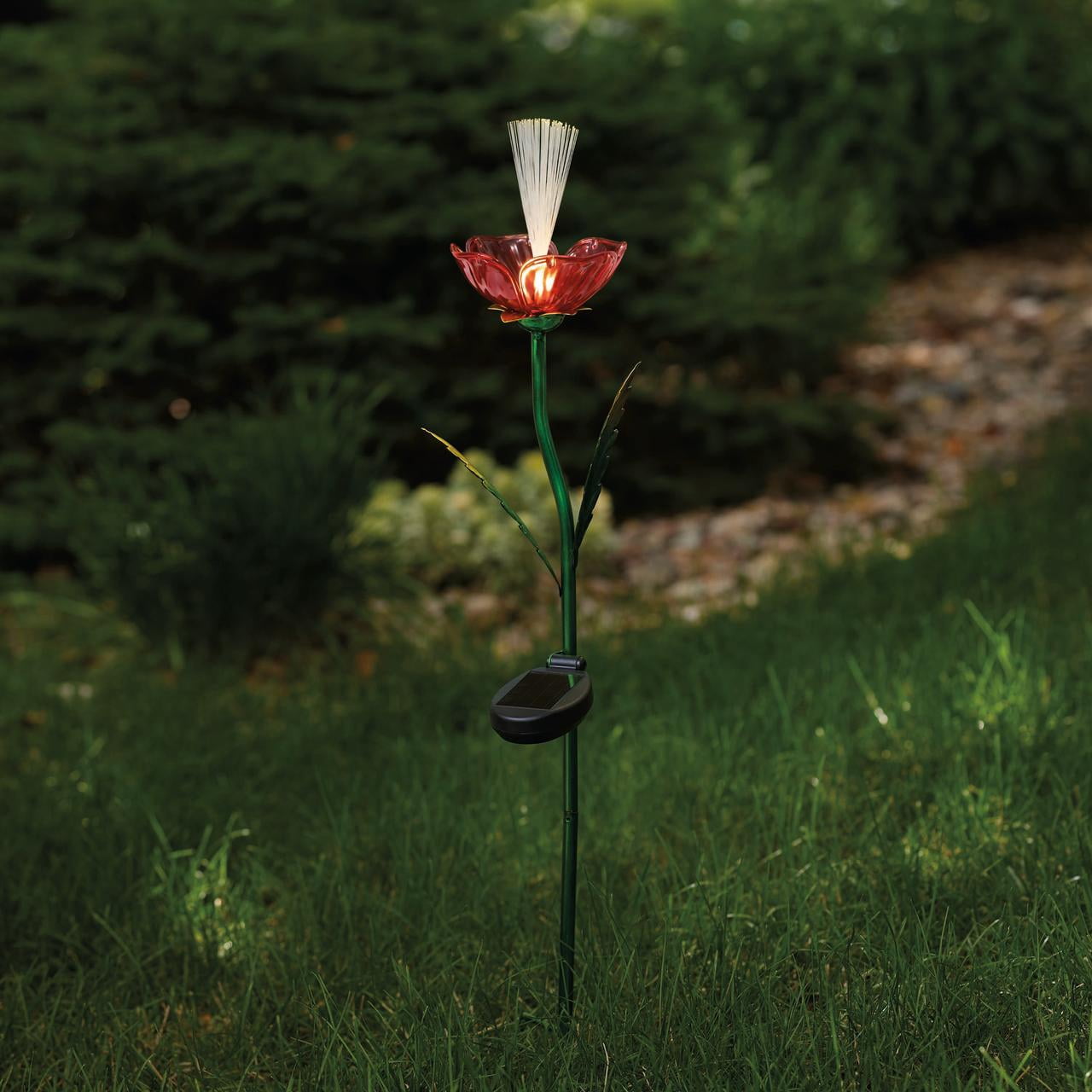 Mainstays Rose Garden Solar Powered Stake for Outdoor Decor