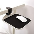 thumbnail image 2 of Milaget Computer Mouse Pad Clip On Desktop Mouse Platform Clamp On Under Desk for Office White, 2 of 9
