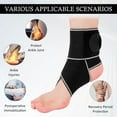 thumbnail image 5 of Ankle Brace for Sprained Ankle,Ankle Support for Women & Men,Adjustable Compression Ankle Wrap for Achilles Tendonitis & Plantar Fasciitis Relief (Grey), 5 of 13