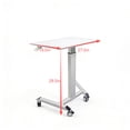 thumbnail image 2 of Multi-Use Rolling Laptop Desk  Height-Adjustable Standing Rolling Desk, Movable Desk & Rolling Computer Stand for Home/Office, 2 of 8