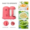 thumbnail image 5 of Baby Food Maker Baby Food Processor BPA-Free Steamer Puree Blender All-in-one by VENTRAY - Pink, Holiday Gift, 5 of 6