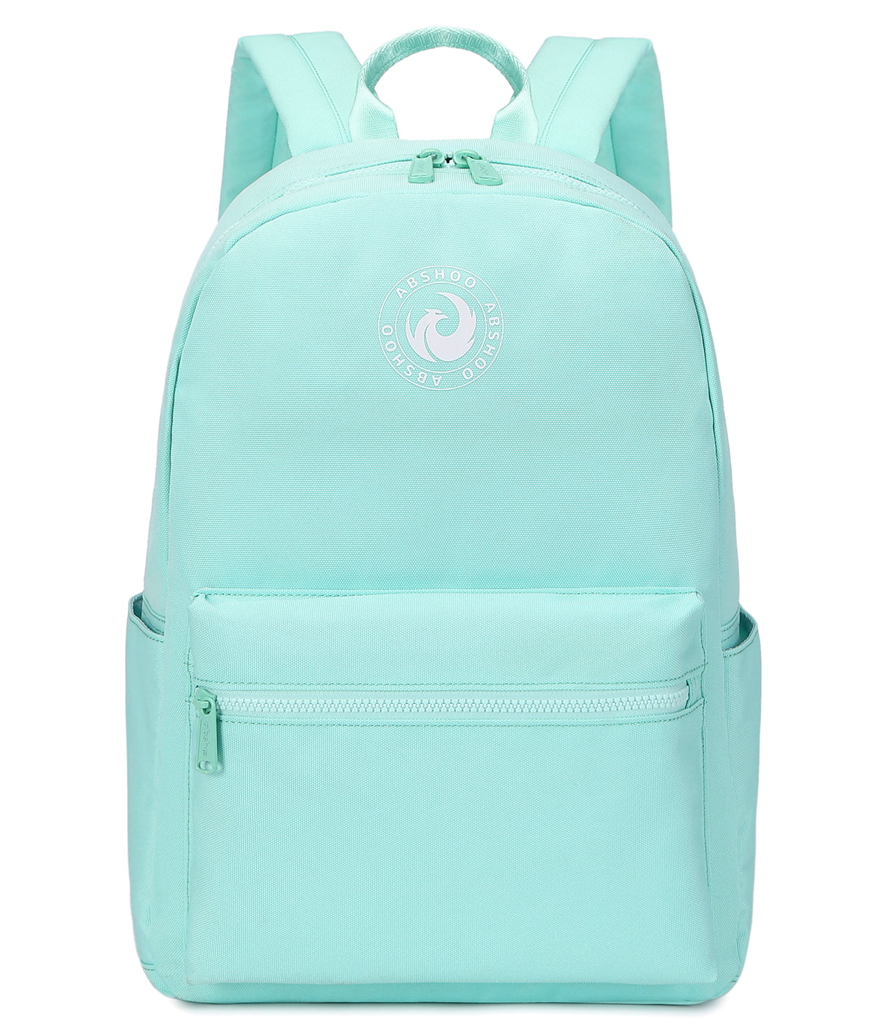 Abshoo Lightweight Casual Unisex Backpack for School Solid Color Boobags Teal 