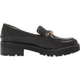 thumbnail image 5 of Sam Edelman Taelor Black Rounded Toe Slip On Chunky Heel Fashion Classic Loafers (Black, 10.5), 5 of 6