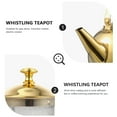 thumbnail image 3 of 1L Stainless Steel Stovetop Tea Kettle Boiling Water Pot for Home Kitchen and Restaurant Use, 3 of 4