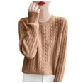 thumbnail image 1 of Gubotare Cardigan Léger pour Femme à Boutons, Manches Longues, Col Rond Décontracté, Tricot Doux, Chandails Hauts (Kaki,m), 1 of 5