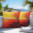 thumbnail image 4 of Outdoor Pillow Cover Abstract Art Set of 2 Waterproof Throw Pillowcases Tree Decorative Patio Furniture Pillows for Couch Garden Indoor & Outdoor Use, 4 of 9