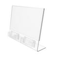 thumbnail image 1 of 24 PCS Gift Card Display with 2 Acrylic Pockets 11 x 8.5 Slide-in Sign Holder 19735-24PK, 1 of 5