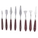 thumbnail image 1 of Juego de cuchillos de pintura, espátula versátil de acero inoxidable, paleta de cuchillos, raspador de mezcla de pintura para pintura artística, 8 Uds., 1 of 5
