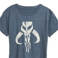 thumbnail image 3 of Star Wars - The Mandalorian Mando Icon  - Wo Men's Short Sleeve Graphic T-Shirt, 3 of 5