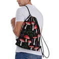 thumbnail image 3 of Kdxio Red Mushrooms Print Drawstring Backpack Bag,Waterproof Draw String Back Sack, Gym Drawstring Bags Swim Bag For Unisex, 3 of 9