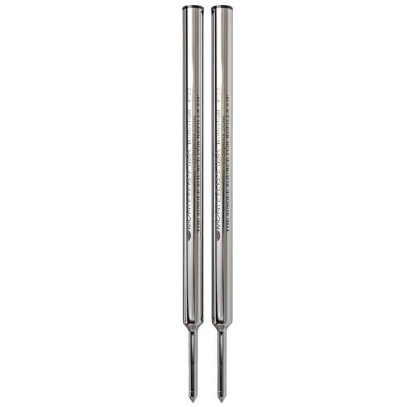 Monteverde Rollerball Recambio Para Bolígrafos Cross Rolleball De Punta Fina, Color Negro, 2 Por Paquete (C222Bk)