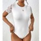 thumbnail image 1 of Body Sexy De Manga Corta Para Mujer, Leotardo Con Cuello Redondo De Encaje, Mono, Monos Con Tanga, Tops Con Cinturón De Costura, 1 of 6