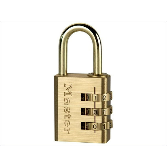 Master Lock - Brass Finish 30mm 3-Digit Combination Padlock