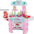 thumbnail image 2 of CARSTY Ensemble de Jeu de Garderie pour Enfants Jouet & Cadeau Jeu de Rôle Poupée Bébé Table de Bain, Rose, 2 of 3