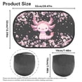 thumbnail image 7 of Yuyamidu Cherry Blossom Rear Window Sun Shade for Car Baby 2 Pack Axolotl Sun Shade Blocker Breathable Car Rear Side Window Shade Sunshade for SUV Van Baby Auto Accessories for Back Seat, 7 of 7