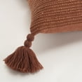 thumbnail image 5 of Rizzy Pillow Knife Edged Woven Pillow Terracotta 17"x17"x9", 5 of 6