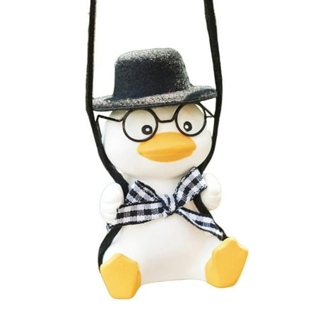 

Swinging Duck Car Hanging Ornament Cute Swing Duck On Car Pendant Car Mirror Rearview Mirror Auto Decoration Accessorie