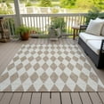 thumbnail image 6 of Addison Rugs Chantille Indoor/Outdoor Transitional Diamonds Taupe Washable Rectangle Rug, 2'6" x 3'10", 6 of 6