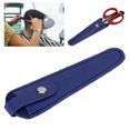 thumbnail image 4 of Professional PU Leather Scissors Bag Portable Scissors Storage Holder Casing Hairdressing ToolBlue, 4 of 5