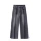 thumbnail image 5 of Pantalones largos de moda para hombre, casuales, de color sólido, con bolsillos y cremallera, cintura elástica, de poliéster., 5 of 5