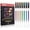 Metallic, variant on Retractable Juicy Gel Pens, 7 Colors Large Capacity Vibrant Juicy Gel Ink Pens for Adult Coloring, for Fruit Art Note Taking Aesthetic Art Supplies