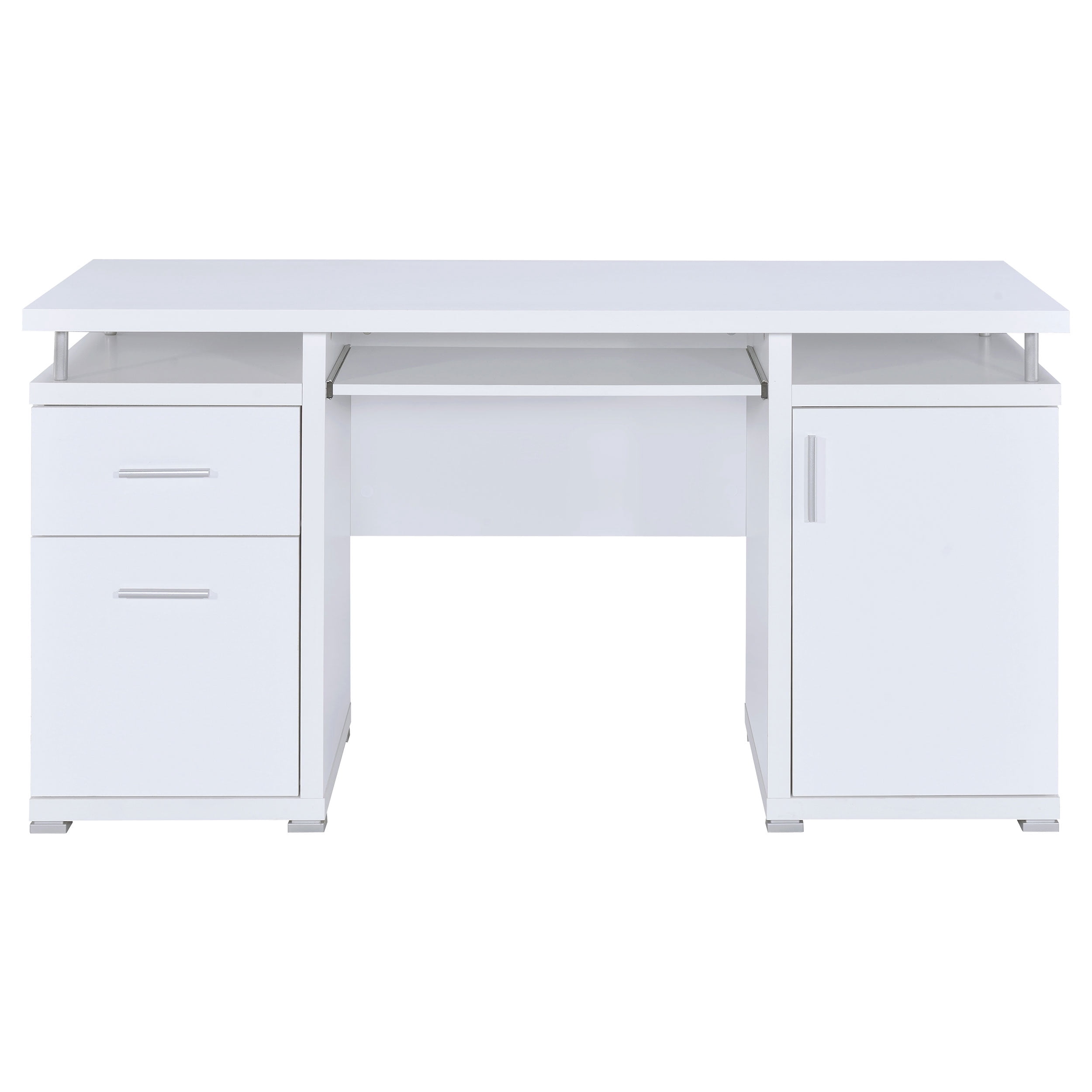 Tracy 55-inch 2-drawer Wood Office Computer Desk White